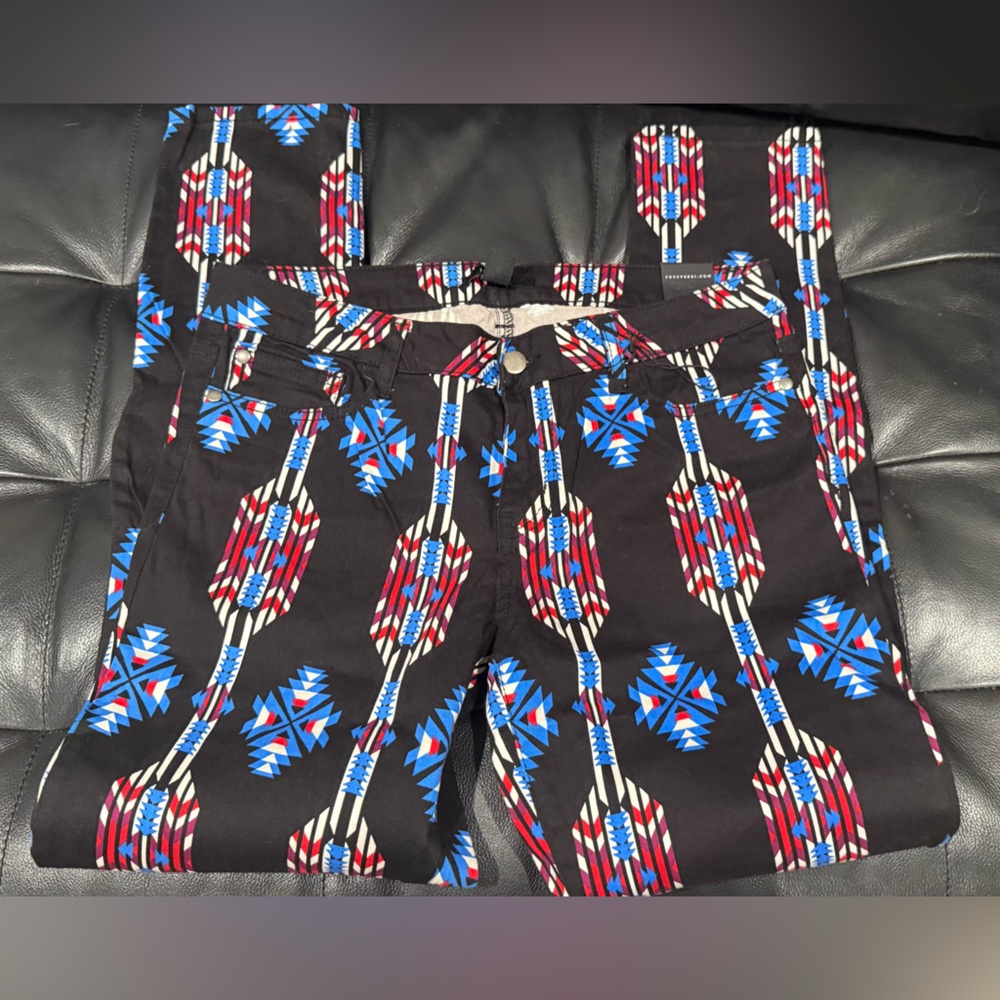 Forever 21 Women's‎ Aztec Print Jeans